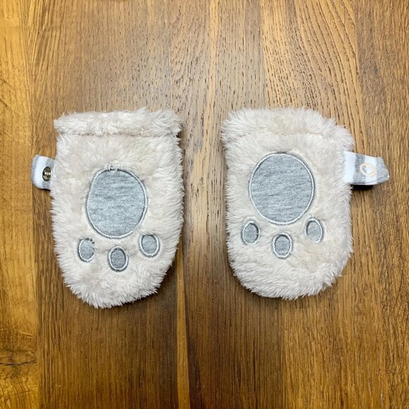 JOJO MAMAN BEBE Mocha Bear Snowsuit 0-3 months Baby Infant Bunting Fleece Romper - Picture 8 of 12